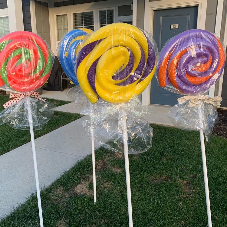 Jumbo Lollipop Decorations | Giant Lollipops | Whimsical Living By Mia